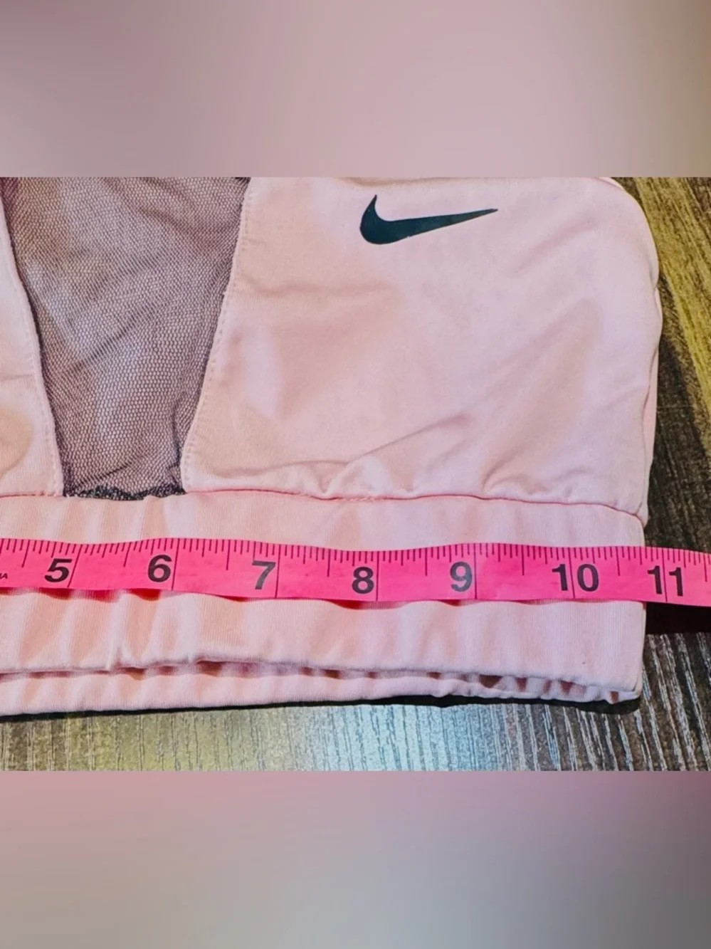 Nike Pink & Black Dri-FIT Mesh Front Women’s Sports Bra, Small.NWOT
